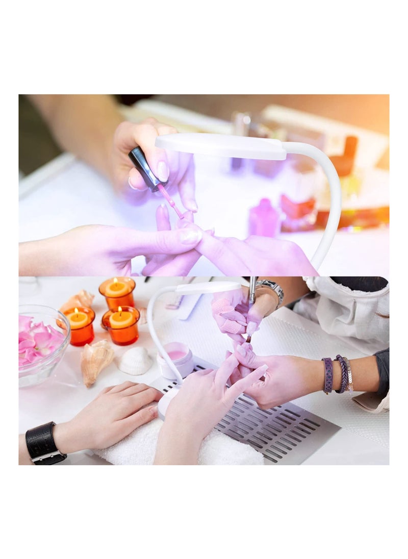 Arabest - Portable Fast Drying Nail Polish Rotatable Gooseneck Flash Curing Lamp (White) - Image 1
