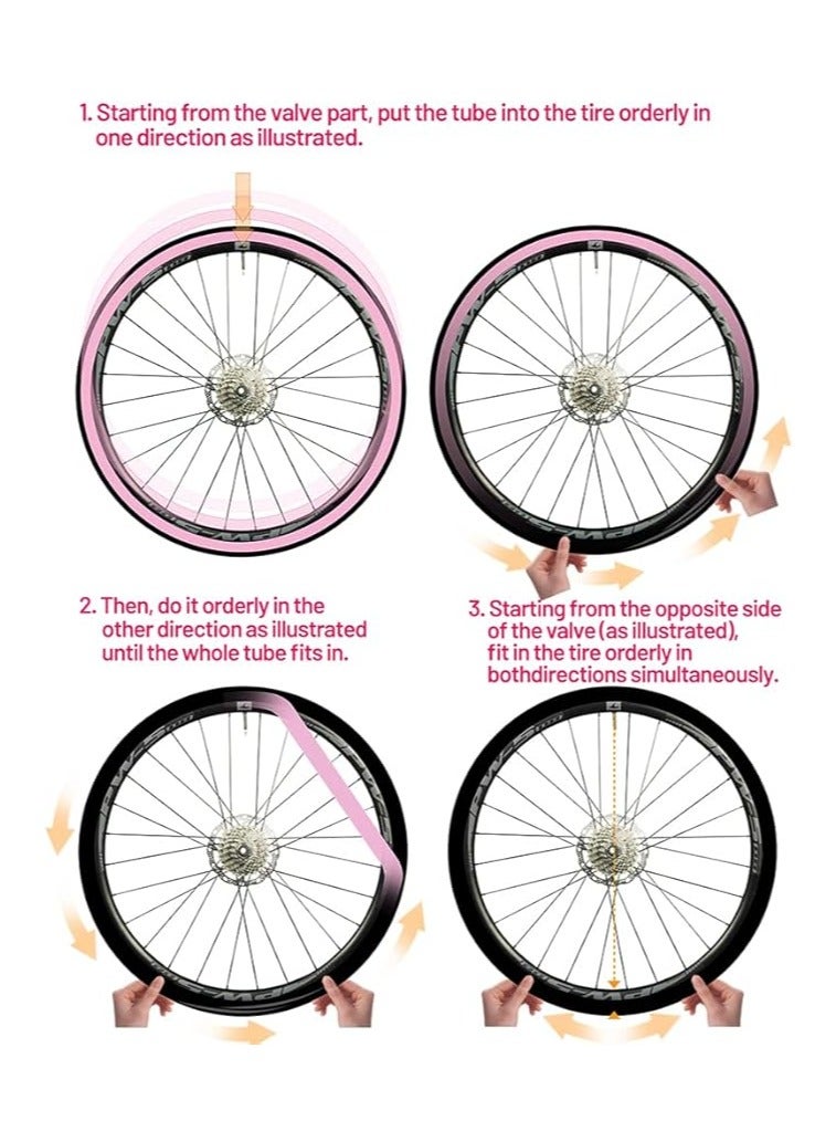 عام أنبوب داخلي خفيف الوزن بوزن 36 جرام لدراجات الطرق بحجم 700C (28 بوصة)، متوافق مع إطارات بحجم 700x18C/23C/25C/28C/30C/32C، وطول صمام فرنسي 65 مم. - Image 3