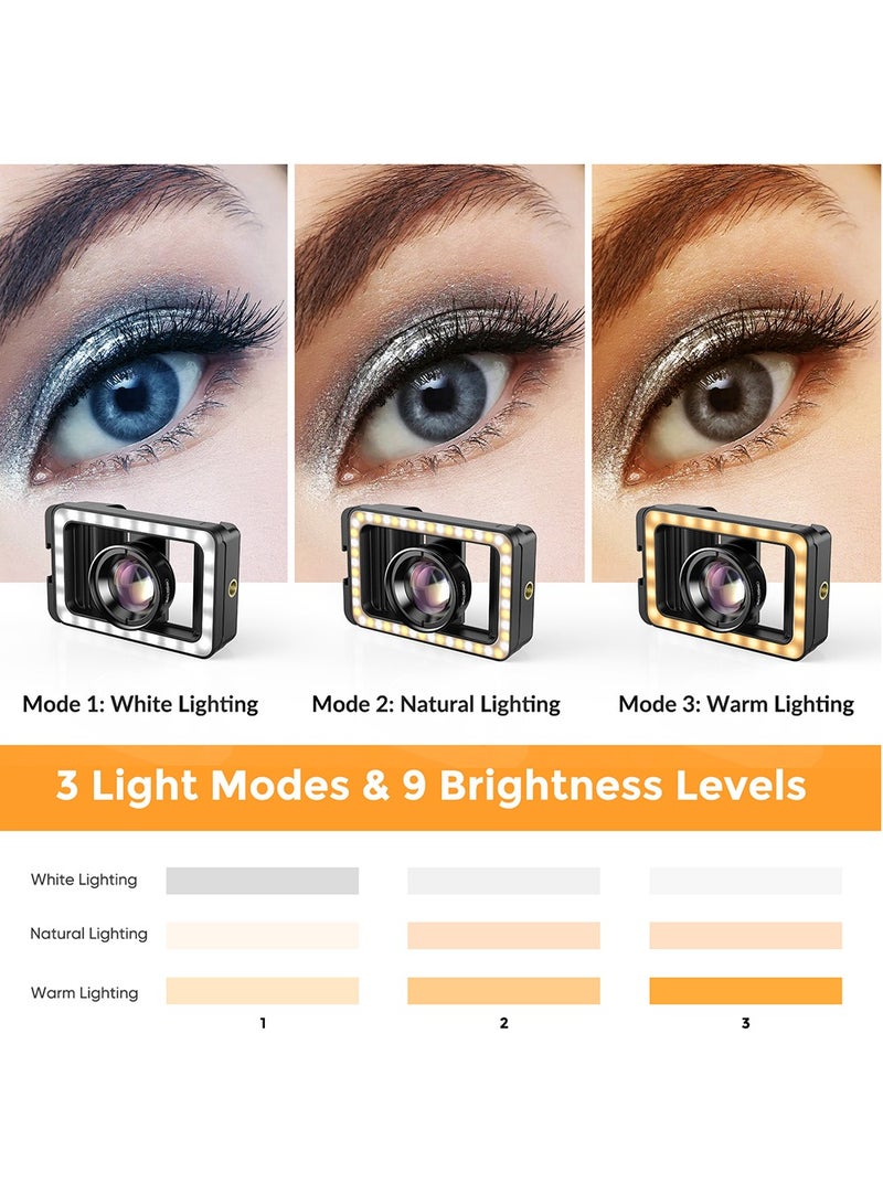 New Upgraded 4k HD 100mm macro lens With LED Fill Light Universal Clamp Micro Lenses for Samsung all smartphones - Image 2