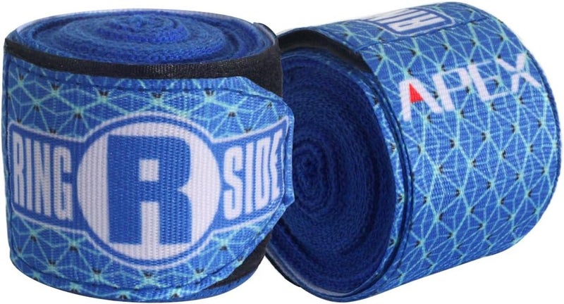 Ringside Apex 180” Boxing Hand Wraps Pair - Durable, Elastic Training Wraps with Hook & Loop Closure, Multi-Color Options, Perfect for MMA, Muay Thai, Kickboxing - Image 2