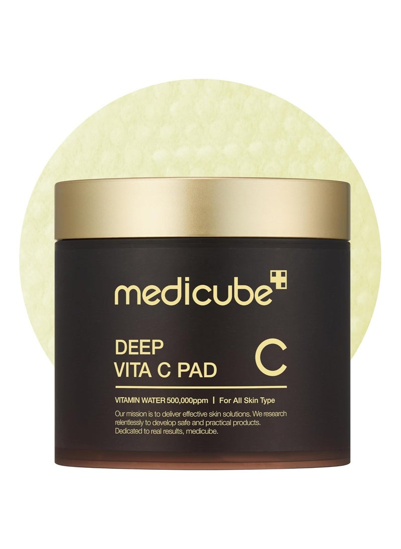 Medicube Medicube Deep Vita C Pad || Wiping care for Dark Spots & Pigmentation concerned areas | Infused with 7-day dark spot ampoule | 500,000PPM of vitamin water & 3 types of vitamin | Korean skincare  - Image 1
