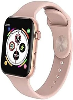 Smart watch full touch screen rose gold color t500, Bluetooth