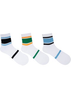 The Socks Company 3 Pairs of Women's White Tennis Socks  - Image 4