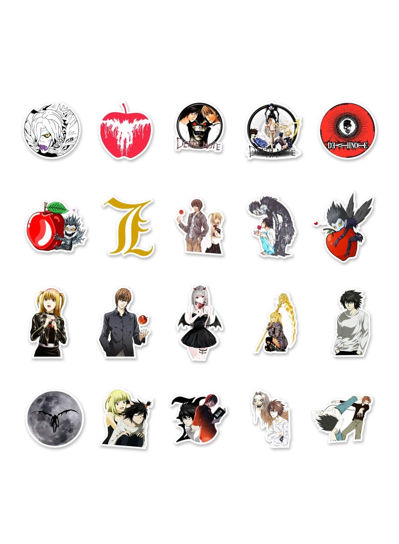 50 Piece Anime Death Note Cartoon Waterproof Sticker Set - Image 4