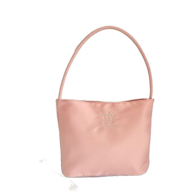 Mucu and Ebony Embroidered Waterproof Nylon Shoulder Bag - Image 5