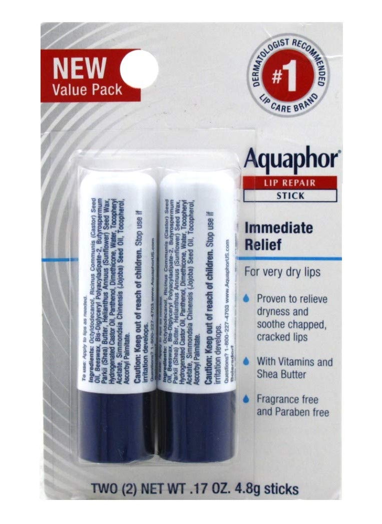 Aquaphor - Aquaphor Lip Repair Stick 017 Ounce Twin Pack 6 Packs - Image 1