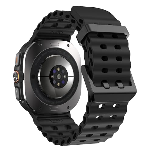 Meyaar Marine Band For Galaxy Watch Ultra (2024/2025) 47mm, One Click Attachment Replacement Strap Compatible with Samsung galaxy watch ultra 47mm band (Black) - Image 5