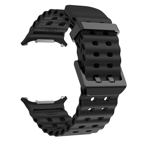 Meyaar Marine Band For Galaxy Watch Ultra (2024/2025) 47mm, One Click Attachment Replacement Strap Compatible with Samsung galaxy watch ultra 47mm band (Black) - Image 1