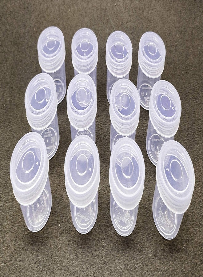 Right Small Tiny Containers Plastic Clear Boxes with Screw lid 10 ml (Pack of 12)(Size : 3.5 cm X 4 cm) - Image 1