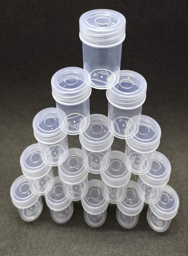 Right Small Tiny Containers Plastic Clear Boxes with Screw lid 10 ml (Pack of 12)(Size : 3.5 cm X 4 cm) - Image 2