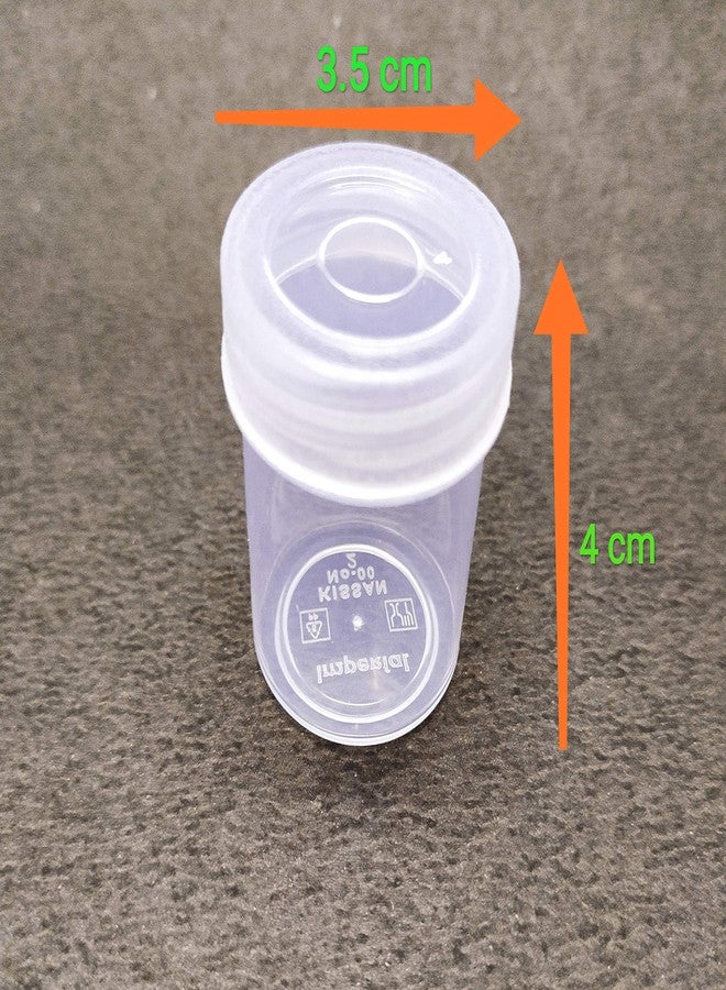 Right Small Tiny Containers Plastic Clear Boxes with Screw lid 10 ml (Pack of 12)(Size : 3.5 cm X 4 cm) - Image 4