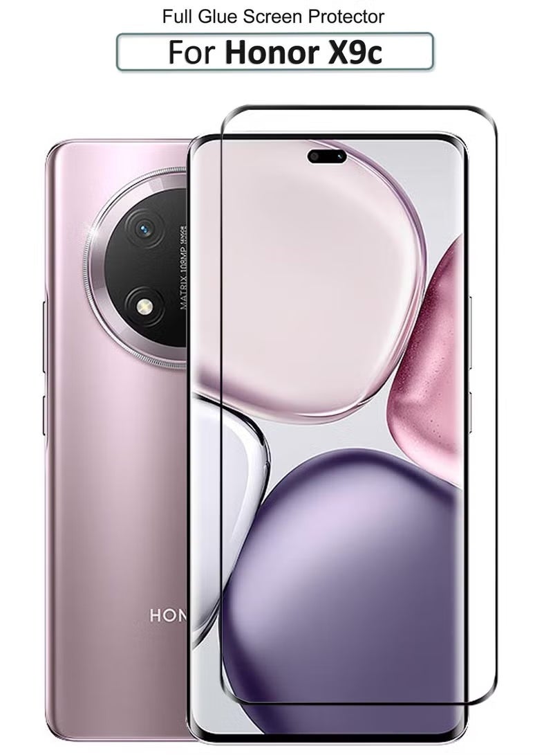 يويو تيك واقي شاشة لهاتف Honor X9c 6.78 بوصة (إصدار 2024) - زجاج مقوى فاخر يغطي الشاشة بالكامل، خالٍ من الفقاعات من الحافة إلى الحافة، حساس للمس، مضاد للانعكاس، سهل التركيب - Image 1