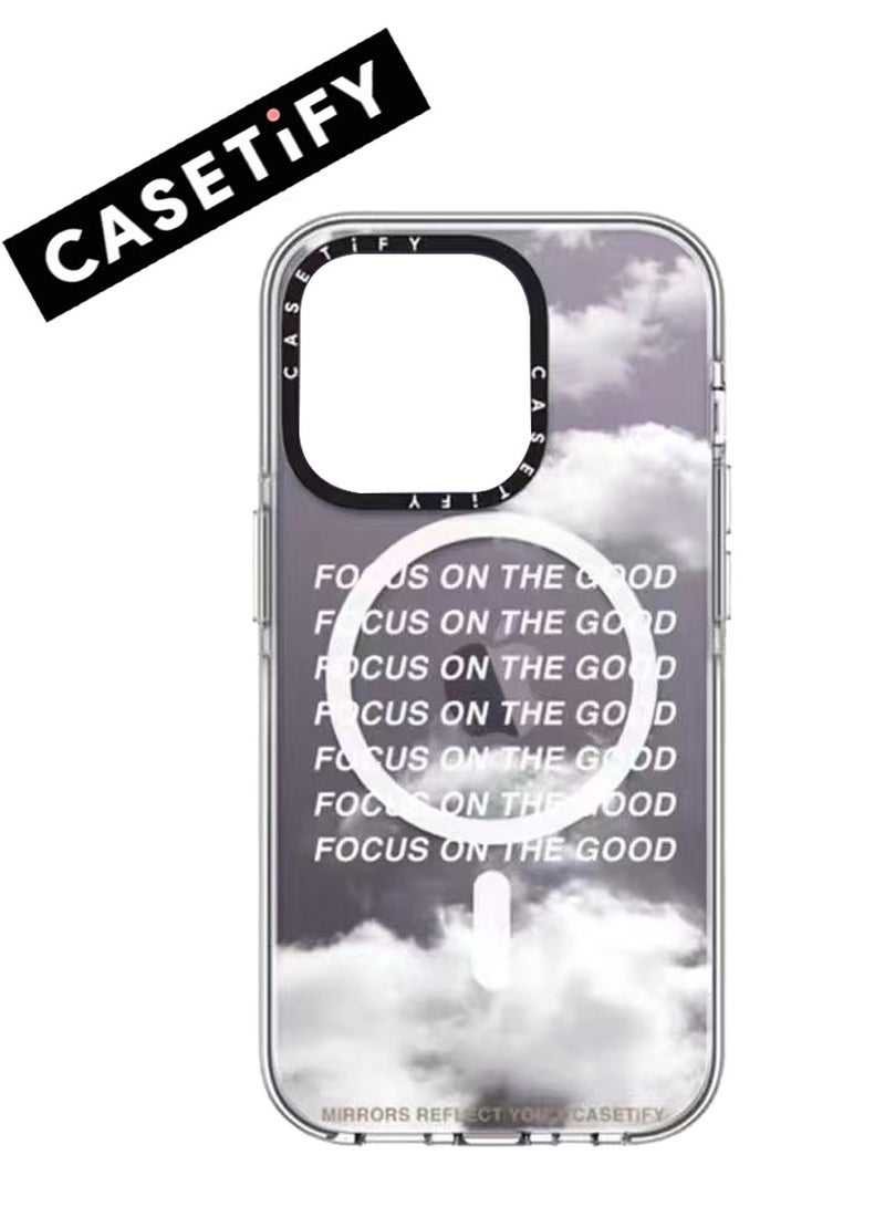 For iPhone 13 Case Focus On The Good Case Magnetic Magsafe MagFit Anti-Yellowing Technology For iPhone 14 Cover
