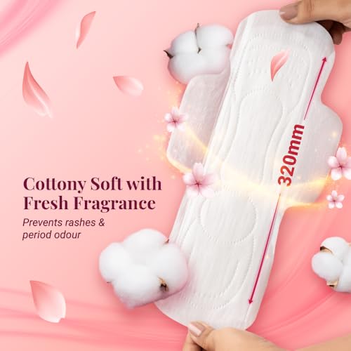 NIINE Naturally Soft Ultra Thin XL+ Sanitary Napkins for Heavy Flow (Pack of 6) 90 Pads with Free Biodegradable Disposal Bags - Image 5