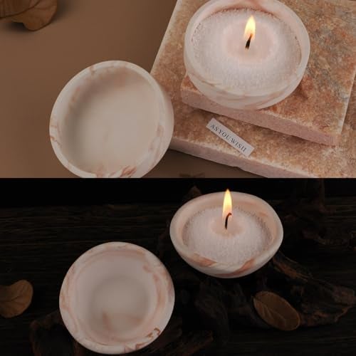 XMOX 2 Pack Mini Bowl Mold, Round Tray Silicone Molds for Plaster Cast Concrete Cement, Short Cup Resin Molds, Jewelry Container Plates Candle Holder Berry Dish for Home Decor DIY Craft - Image 5