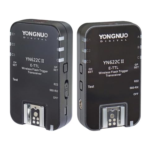 YONGNUO YN622C II Wireless ETTL Flash Trigger with HighSpeed Sync HSS 18000s for Canon Camera - Image 1