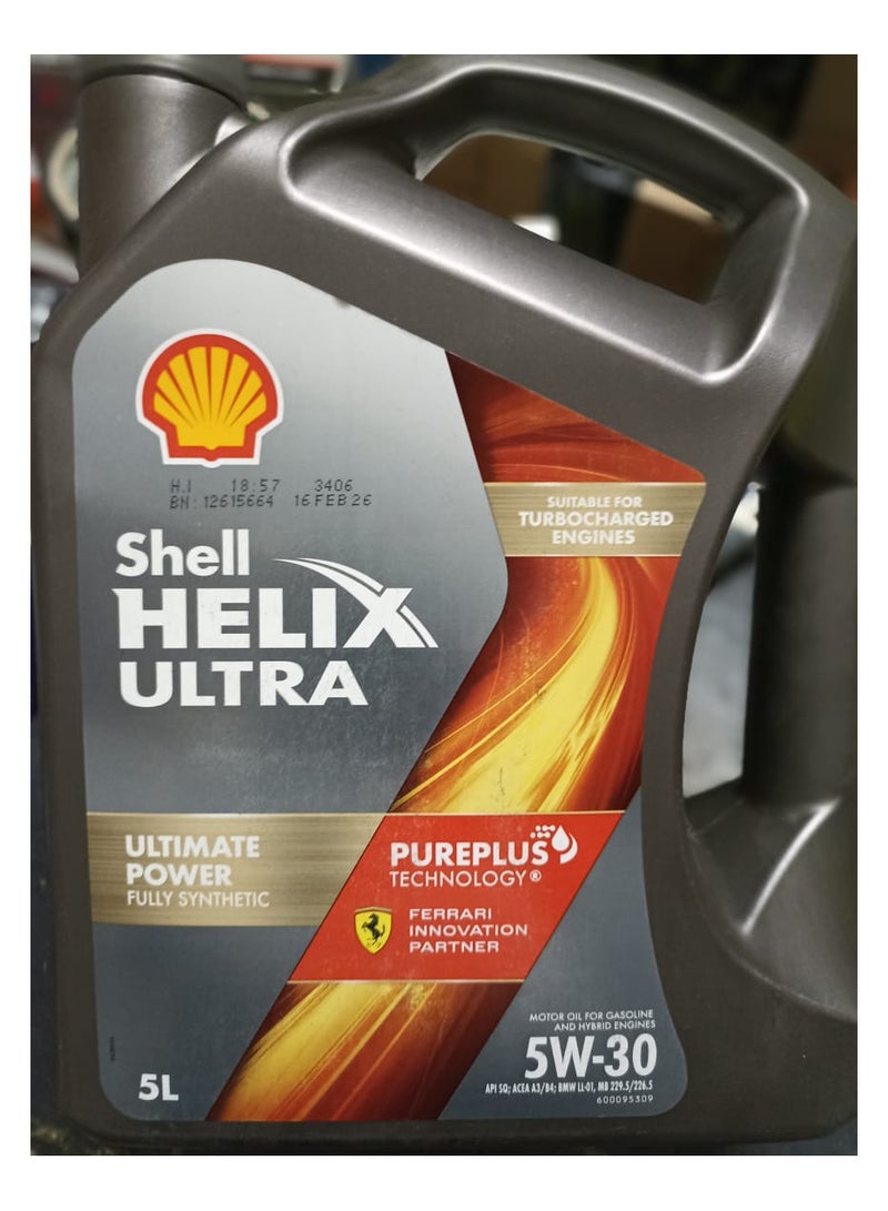 Shell Helix Ultra 5W-30 Engine Oil (10,000 km interval) - Image 1