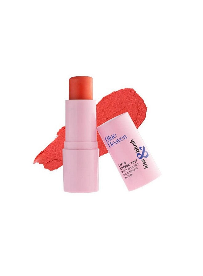 بلو هيفن أحمر خدود و قبلة بلو هيفن، لون الشفاه والخدود والعينين، لون أحمر خدود مرجاني، 8.5 جم - Image 1