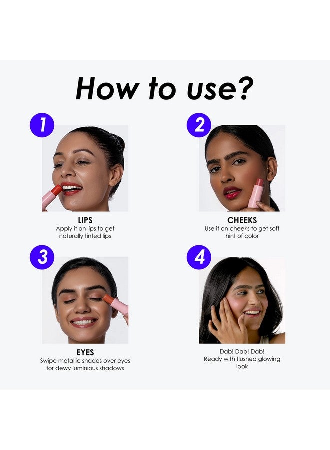 بلو هيفن أحمر خدود و قبلة بلو هيفن، لون الشفاه والخدود والعينين، لون أحمر خدود مرجاني، 8.5 جم - Image 4