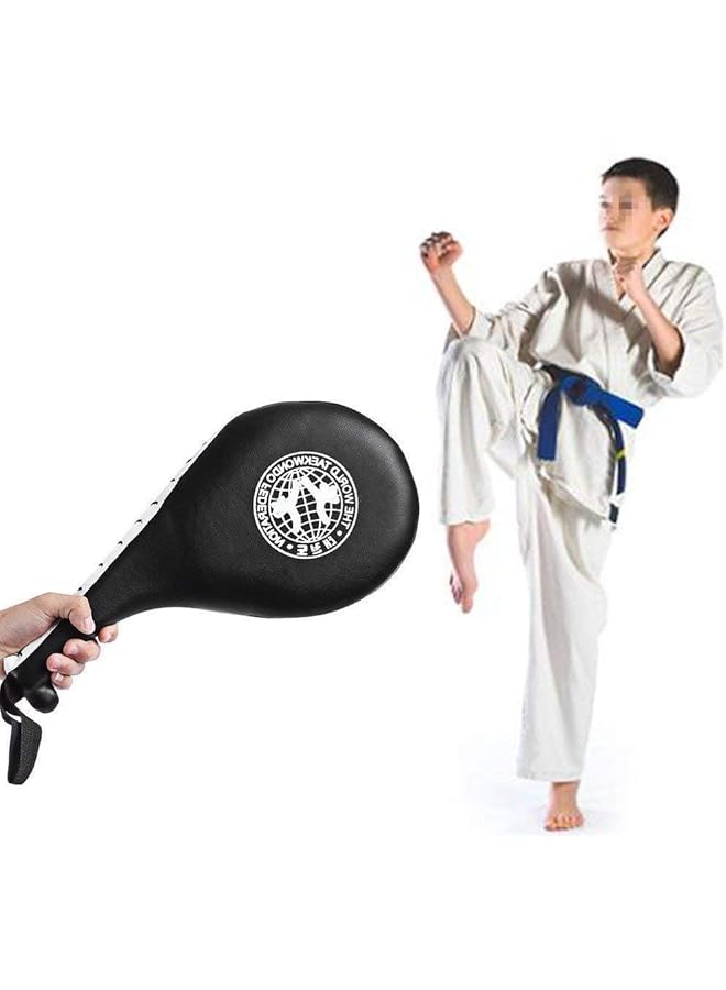 KH  Taekwondo Kick Pads Durable Kicking Target Pads for TKD Karate Martial Arts Strike Training(2 packs) (Black) - Image 2