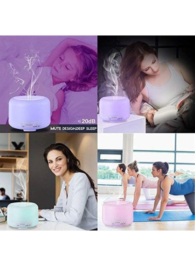 بلومنغ تايم مصباح إضاءة LED بسبعة ألوان، موزع روائح الزيوت العطرية، مرطب هواء بسعة 500 مل - Image 2