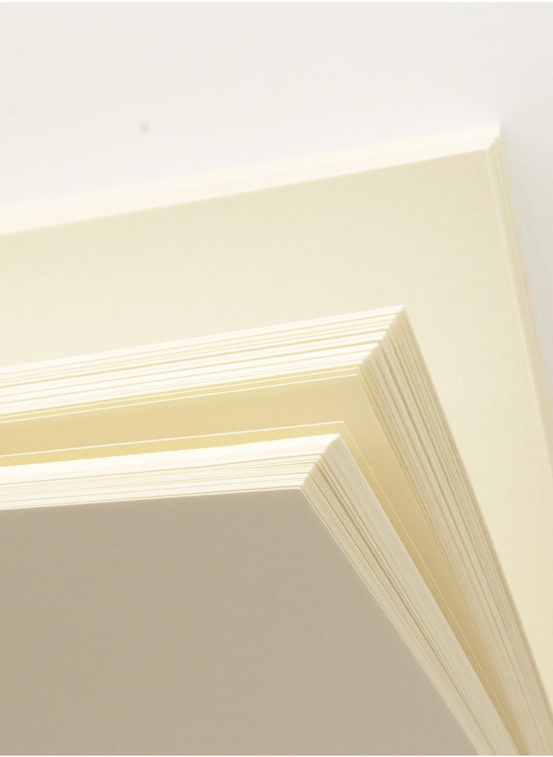 firstnock 180GSM Ice Gold Paper Ivory Size A4 20 Sheets | Certificate, Wedding Card, Invitations cards, Gift Paper Metallic Finish Paper  - Image 1