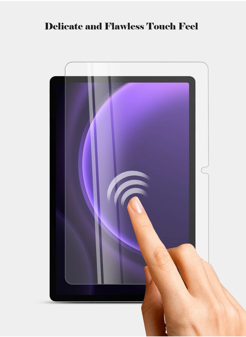 Techie 2 Pack HD Tempered Glass Screen Protector for Samsung Galaxy Tab S9 / S9 FE 2023 10.9 Inch - Anti Reflection Anti Bubbles 9H Hardness 0.33 mm Rounded Edges Easy Installation  - Image 4