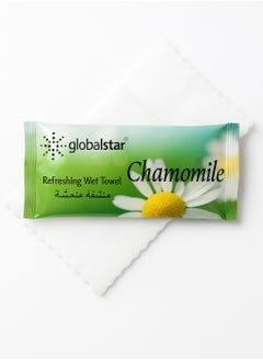 Globalstar Chamomile Refreshing Wet Towels – Fresh Scented Cotton Towels for Daily Hygiene