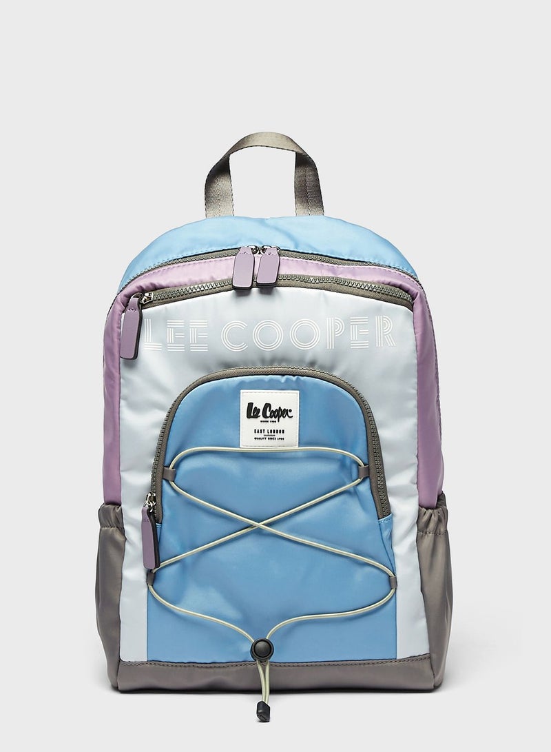 Top Handle Logo Backpack