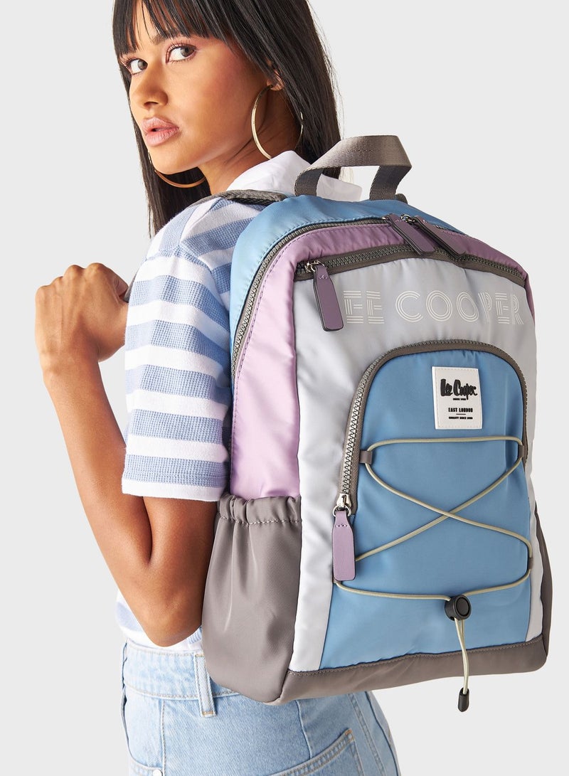 Top Handle Logo Backpack