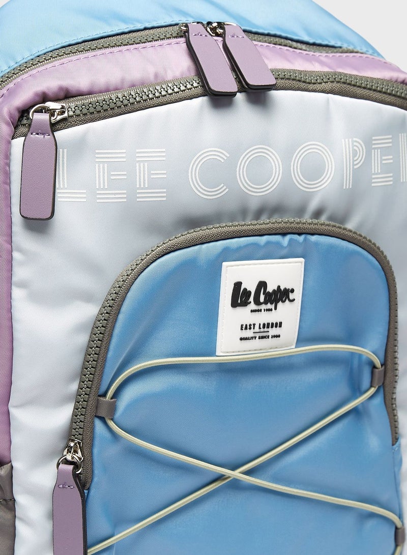 Top Handle Logo Backpack