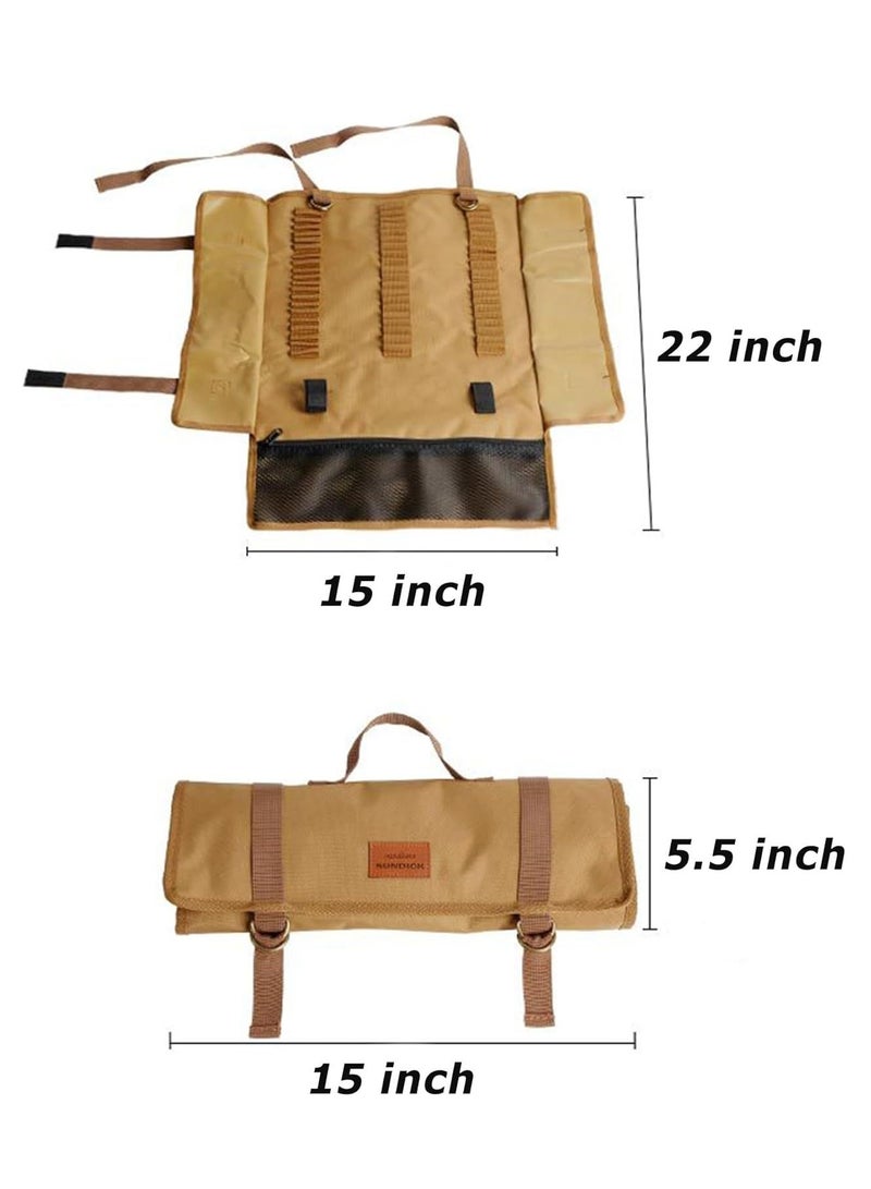 SYOSI Tent Pile Storage Bag Max 14.96"/38cm In Length Color Khaki, Suitable for Camping Hammer Set - Image 5
