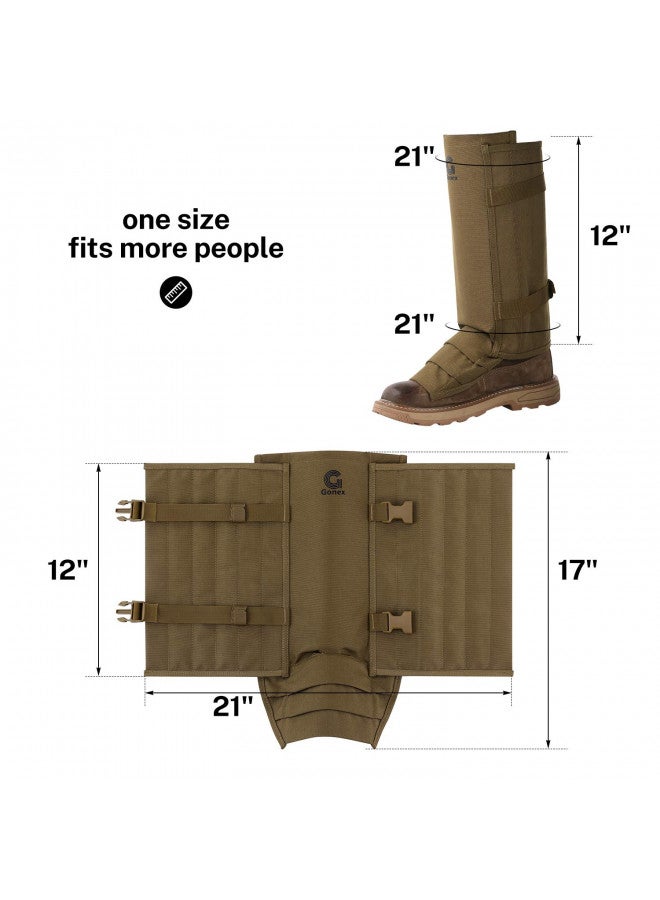 Gonex Gonex Snake Gaiters, Waterproof Snake Guards, Snake Bite Protection for Lower Legs, Snake Proof Gaiters Fit for Men & Women, Adjustable Size, Pack of 1 - Image 4