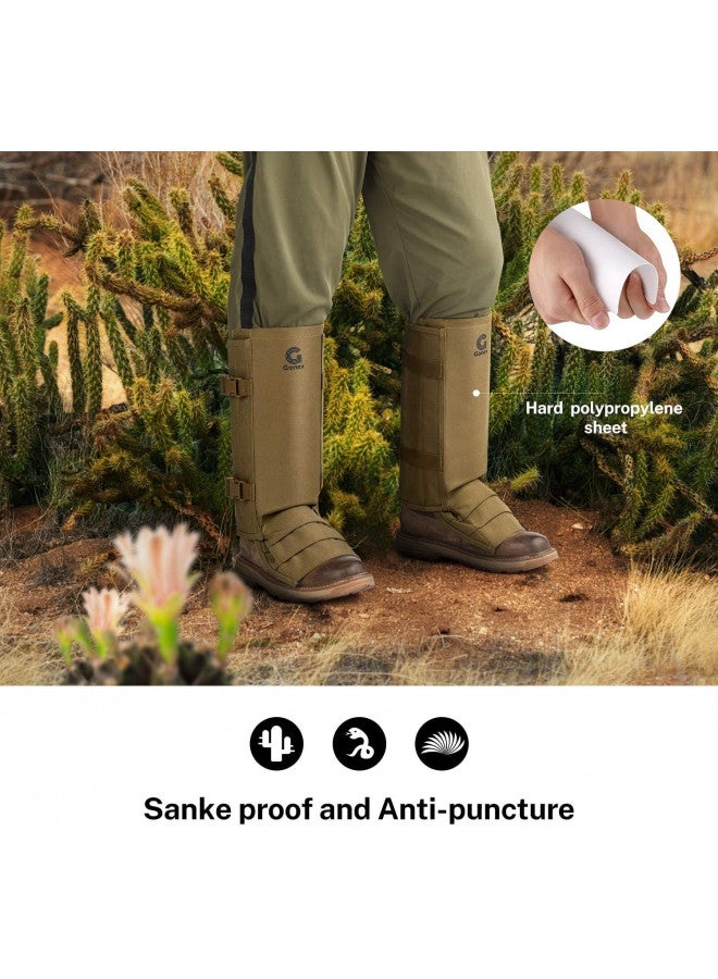 Gonex Gonex Snake Gaiters, Waterproof Snake Guards, Snake Bite Protection for Lower Legs, Snake Proof Gaiters Fit for Men & Women, Adjustable Size, Pack of 1 - Image 1