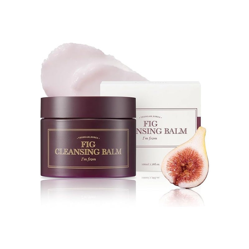 I'm from Fig Cleansing balm, korean makeup remover, vegan, Easy to rinse off, Fig oil water 7.8% with Peptide and Amino Acid, Makeup Meltaway, makeup melting balm to oil, 100ml - Image 1