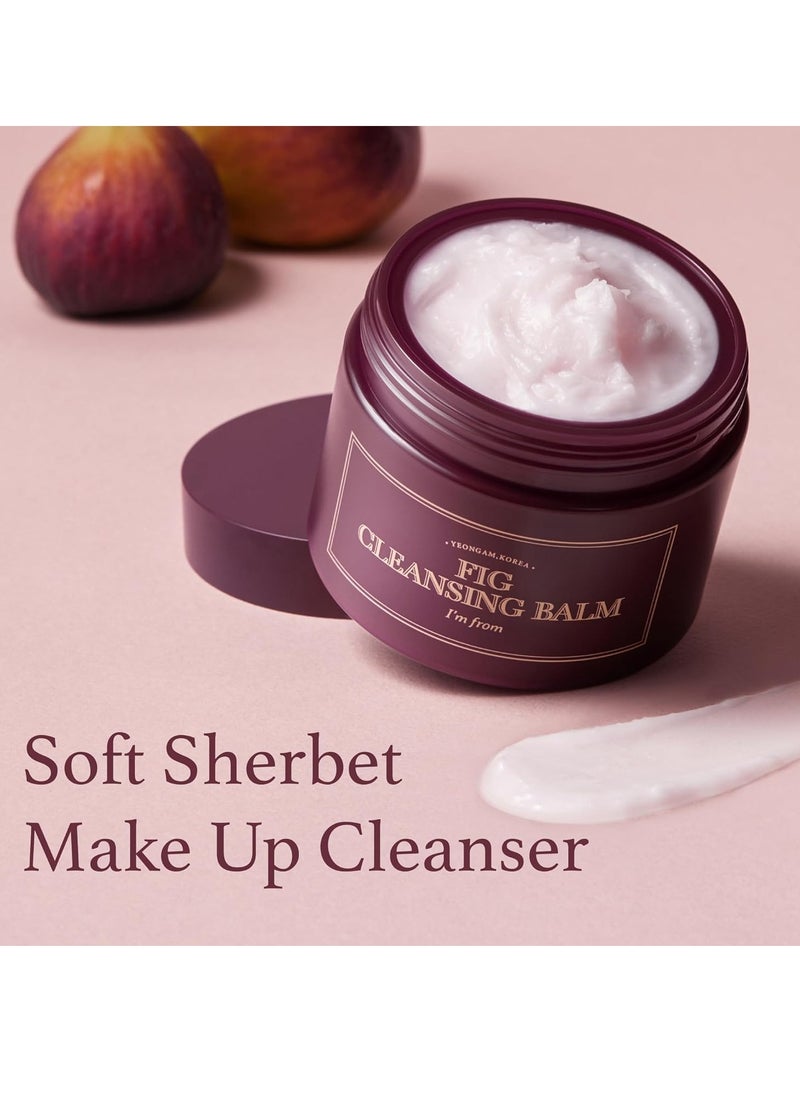 I'M FROM I'm from] Fig Cleansing balm 100ml, korean makeup remover, vegan, Easy to rinse off, Fig oil water 7.8% with Peptide and Amino Acid, Makeup Meltaway, makeup melting balm to oil  - Image 4