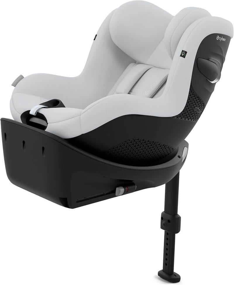 CYBEX Gold Sirona Gi i-Size Comfort child car seat incl. base, for 3 month olds to 4 years of age (with insert for newborns), max. 20 kg, 61-105 cm (use newborn insert if up to 40cm), Fog Grey - Image 1