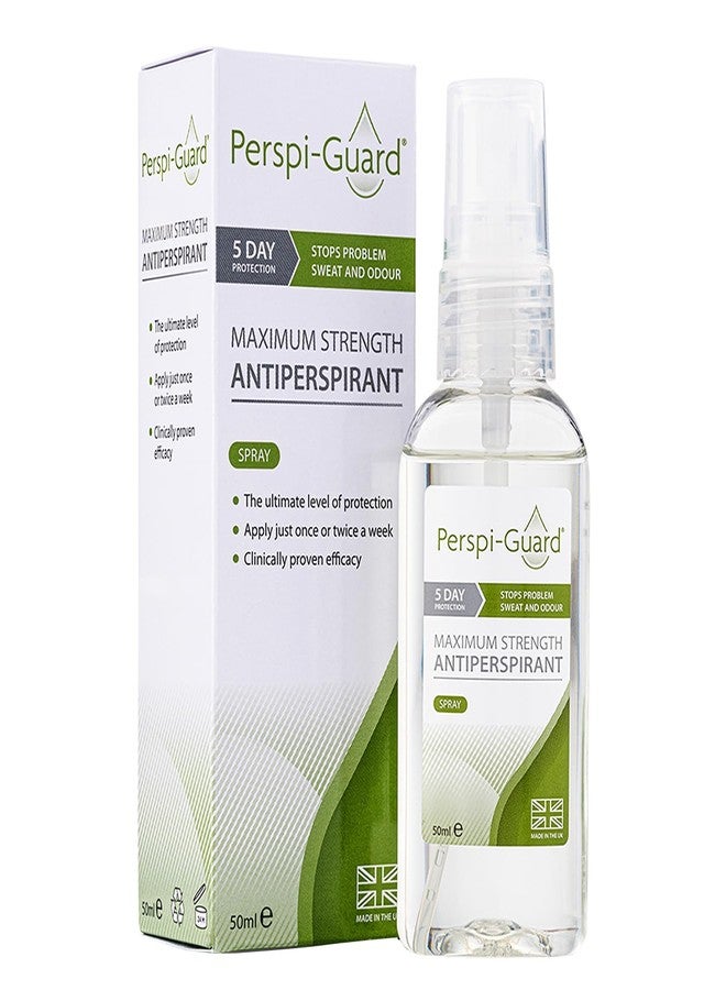 Perspi Guard Perspiguard Maximum Strength Antiperspirant 50ml - 5 Day Protection - Image 1