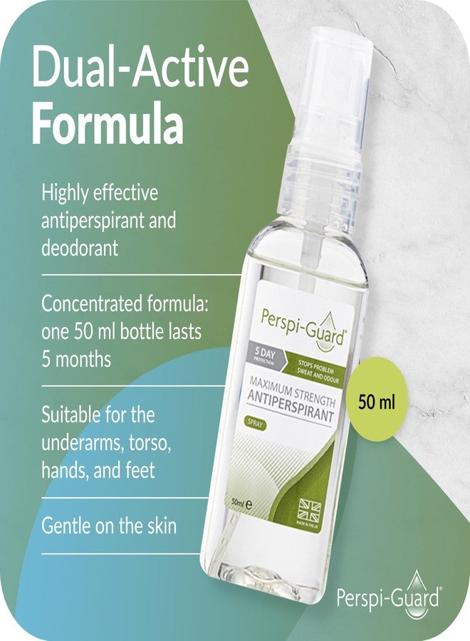 Perspi Guard Perspiguard Maximum Strength Antiperspirant 50ml - 5 Day Protection - Image 4