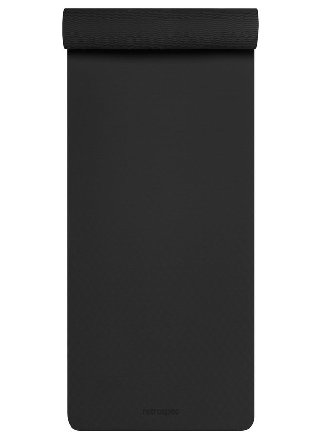 Retrospec Zuma Yoga Mat 6mm Thick Non-Slip TPE Exercise Mat | Cushioned Workout Mat for Yoga Pilates and Home Stretching | 72 x 24 with Carrying Strap - Image 3
