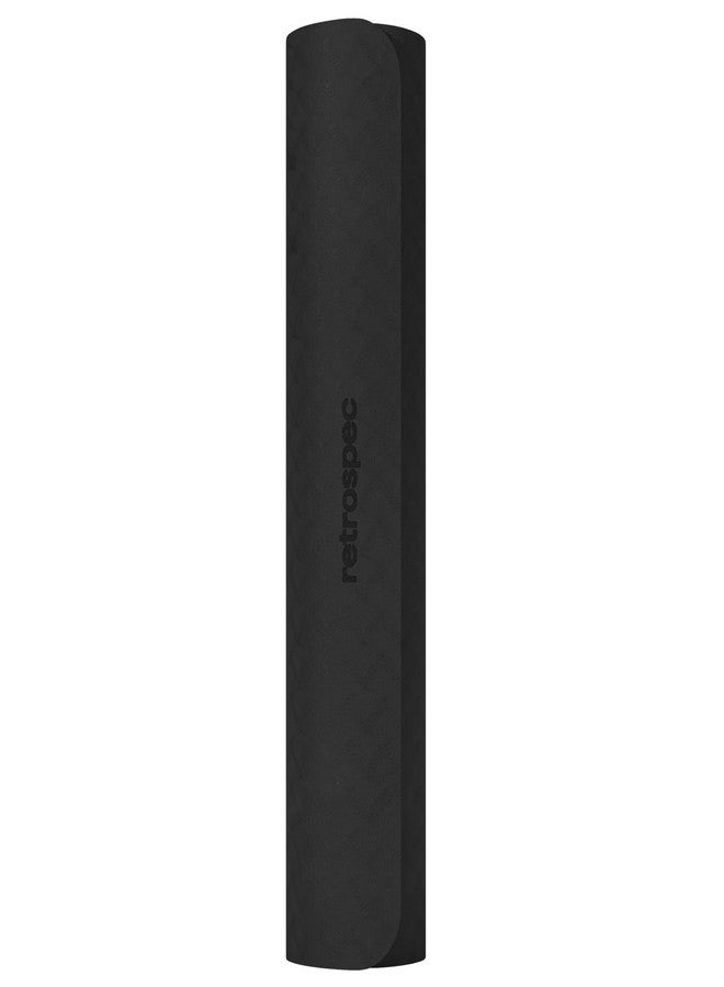 Retrospec Zuma Yoga Mat 6mm Thick Non-Slip TPE Exercise Mat | Cushioned Workout Mat for Yoga Pilates and Home Stretching | 72 x 24 with Carrying Strap - Image 2