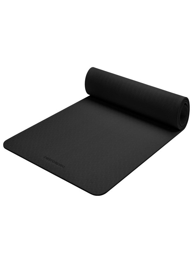 Retrospec Zuma Yoga Mat 6mm Thick Non-Slip TPE Exercise Mat | Cushioned Workout Mat for Yoga Pilates and Home Stretching | 72 x 24 with Carrying Strap - Image 1