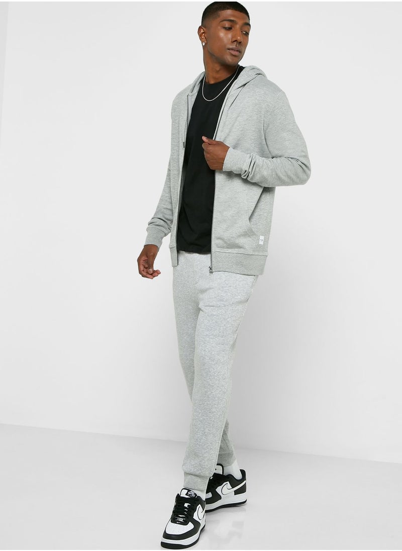 JACK & JONES - Essential Zip Through Hoodie - Image 1
