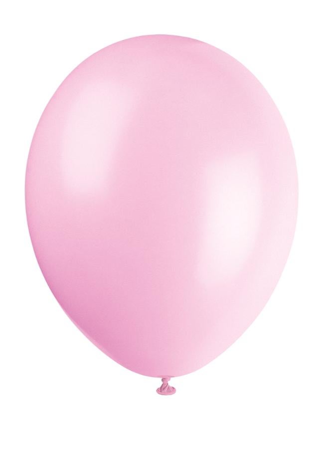 Unique 12" Pack Of 10 Powder Pink Balloons