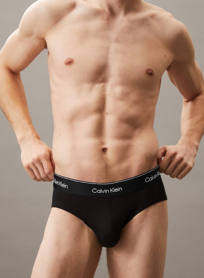 CALVIN KLEIN 3 Pack Briefs - Icon Cotton Stretch  - Image 4