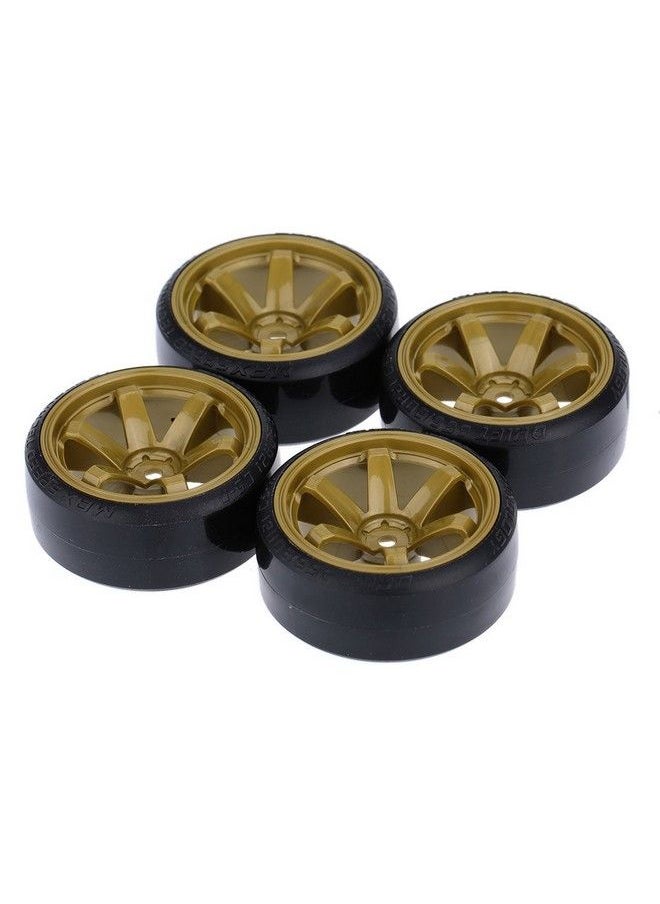 GoolRC 4Pcs/Set 1/10 Drift Car Tires Hard Tyre For Traxxas Hsp Tamiya Hpi Kyosho Onroad Drifting Car (Army Green)  - Image 2