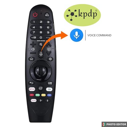 KPDP Compatible for Lg Magic Remote with Voice and Mouse of MR20GA Model and Specifically Suitable to freespace Original MR20GA Remote Control with Radio Frequency and mic - Image 3