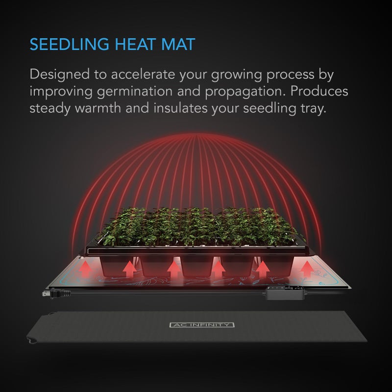 Ac Infinity Suncore H3  Seedling Mat 10  X 20.75  With Digital Thermostat Controller For Exact Temperature Levels  Waterproof Heating Pad For Indoor Gardening  Hydroponics  Germination  Cloning - Image 2