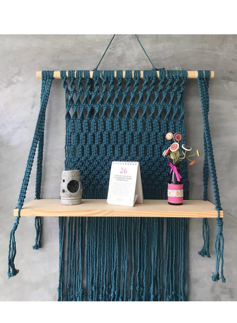 انتيكيانو رف حائط خشبي - Image 1