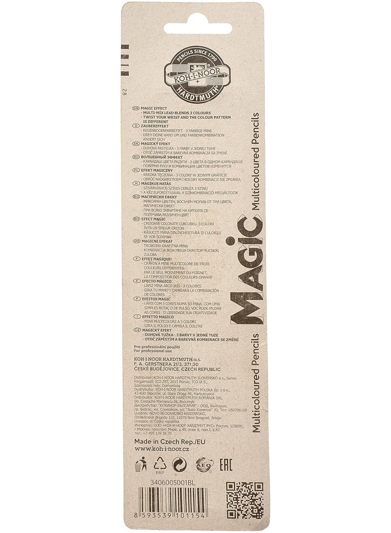 KOH-I-NOOR 3406 Multi Colored Pencils - 5 Pieces - Image 2